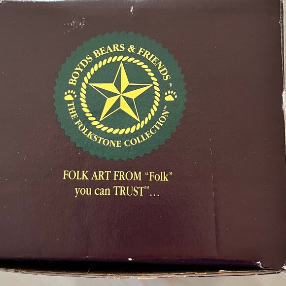 Retired Boyds Bears Folkstone Miliken Von Hinden Moose Christmas Figurine - Picture 9 of 10